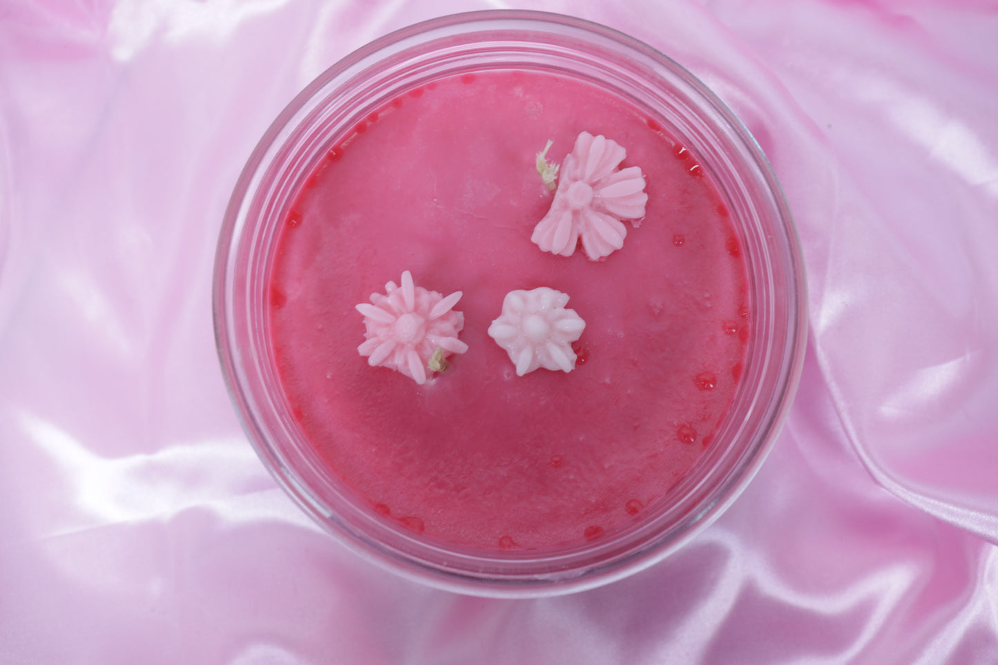 Clear glass Valentines Day Candle Jar 360g