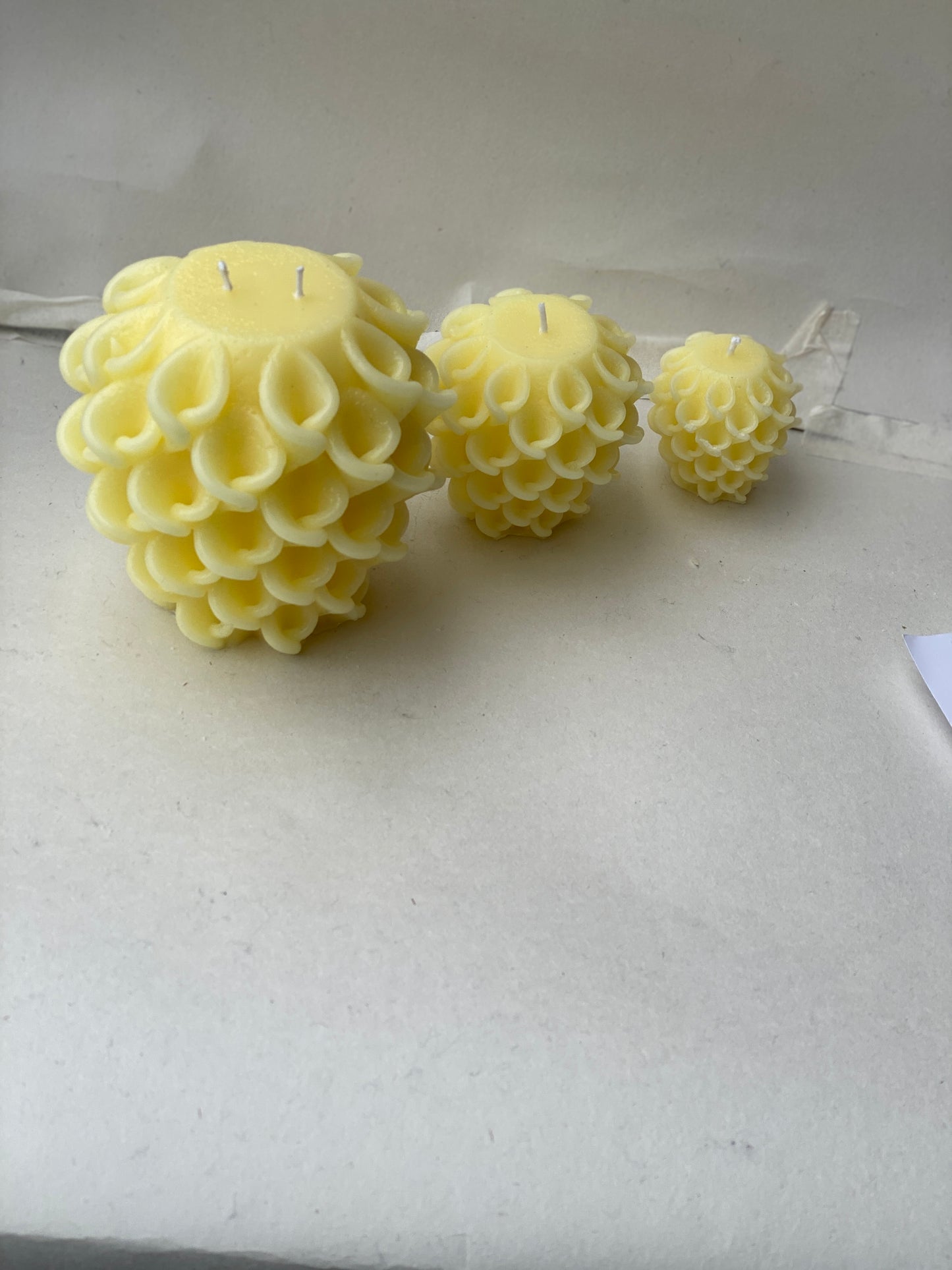 Scalloped Candle (set of 3)