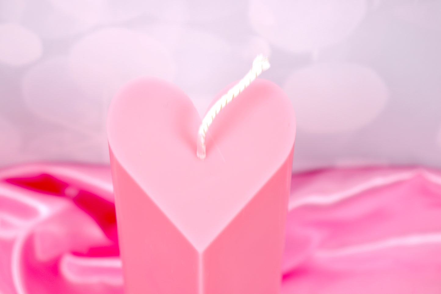Heart-Shaped Pillar Candle