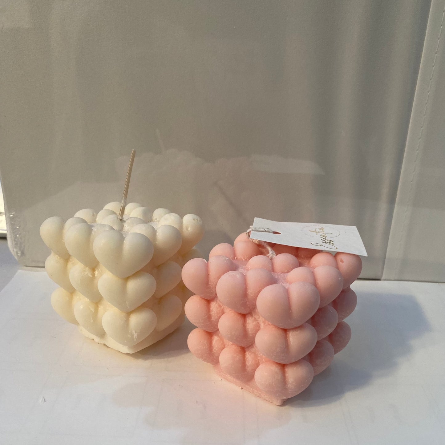 Heart Bubble Candle