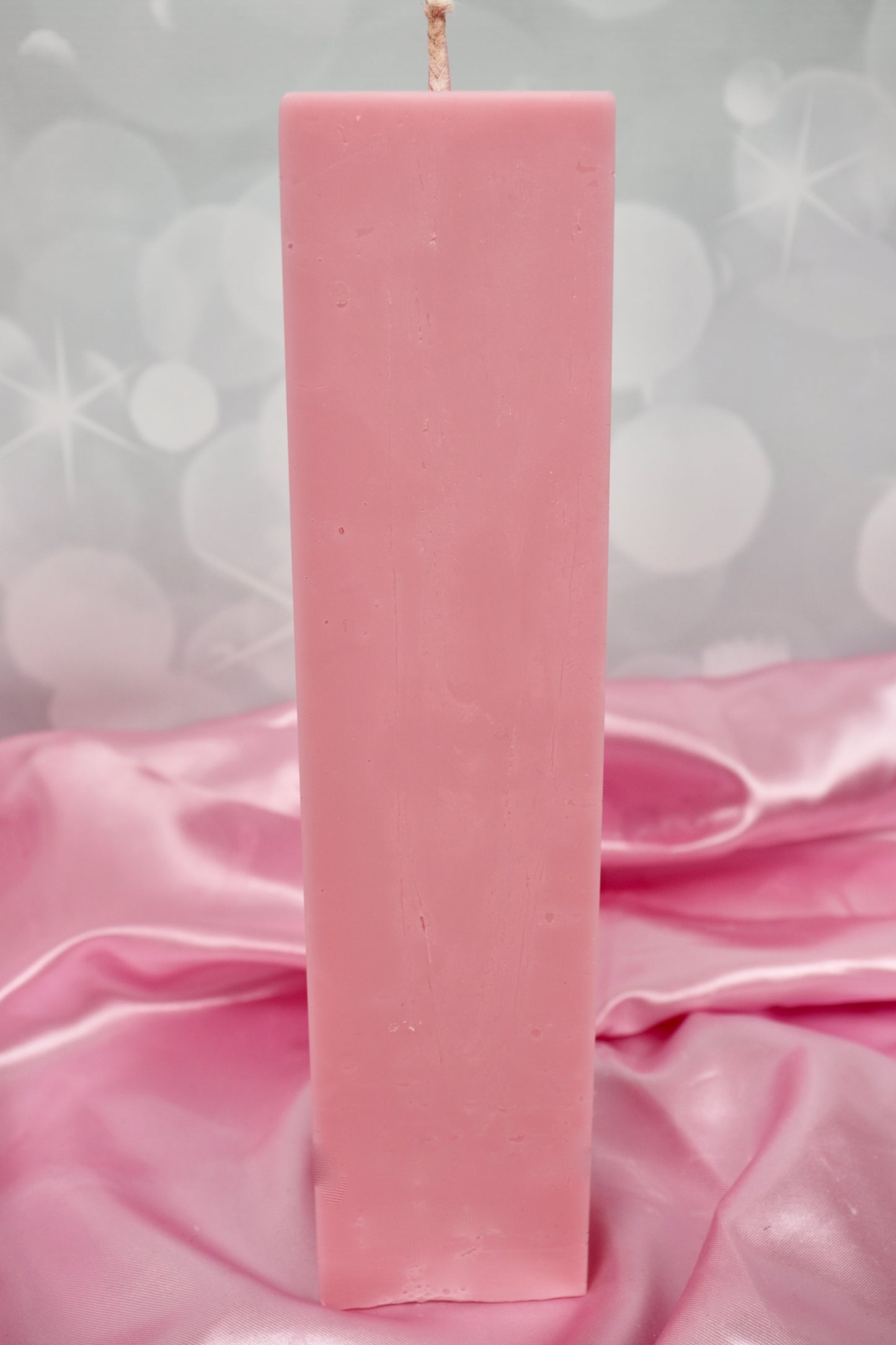 Tall Square Valentines Pillar candle