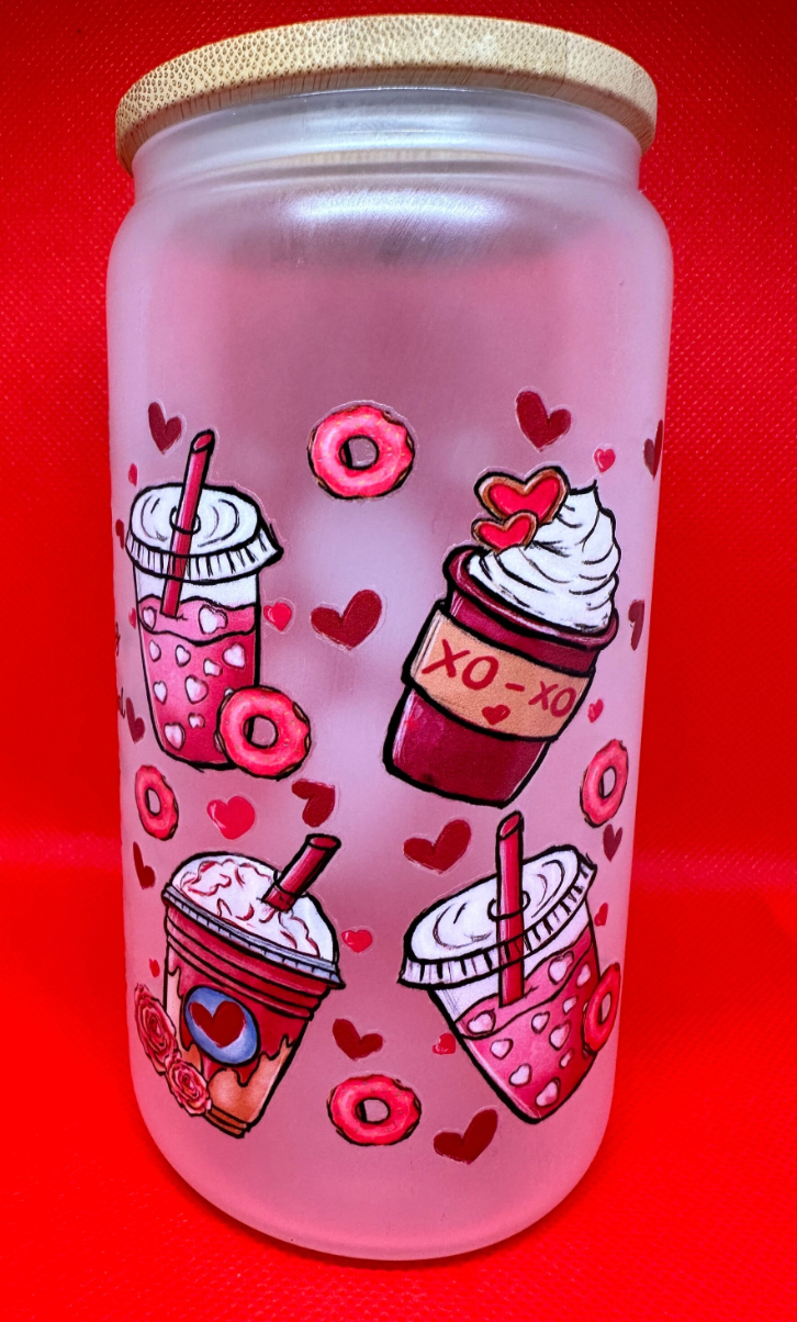 16oz sweet love Libby Glass cup
