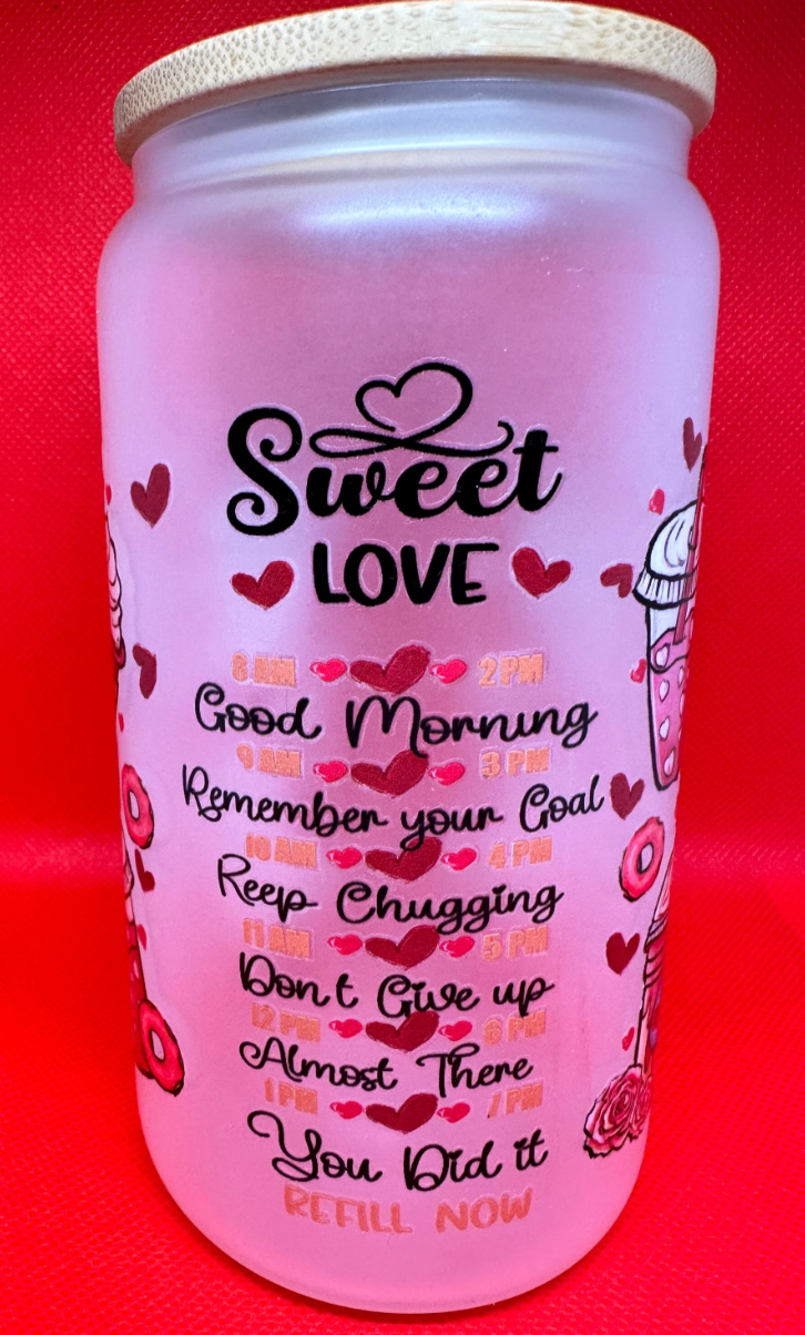 16oz sweet love Libby Glass cup
