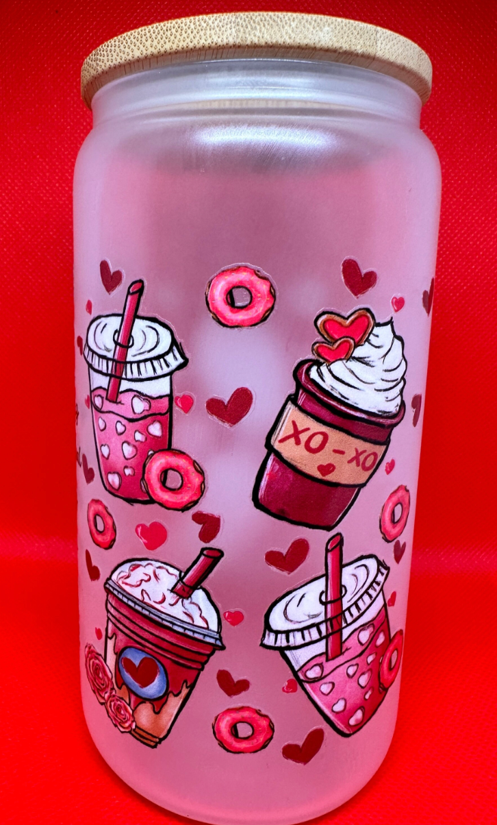 16oz sweet love Libby Glass cup