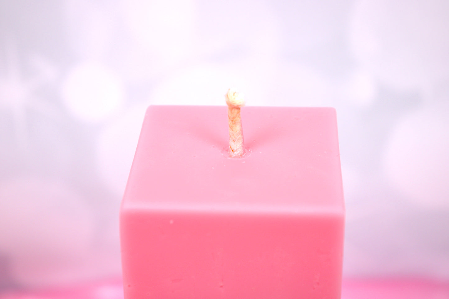 Tall Square Valentines Pillar candle