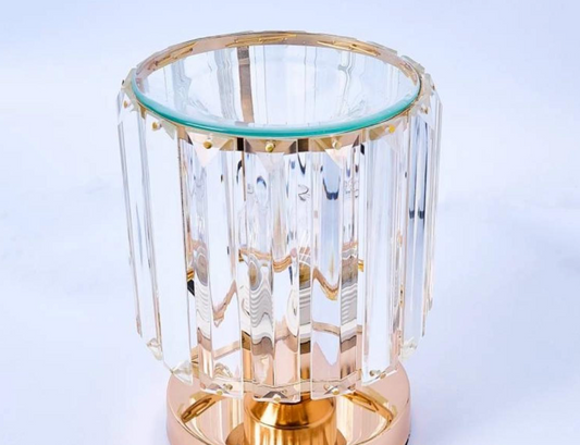 Gold glass lamp style electric wax melt burner