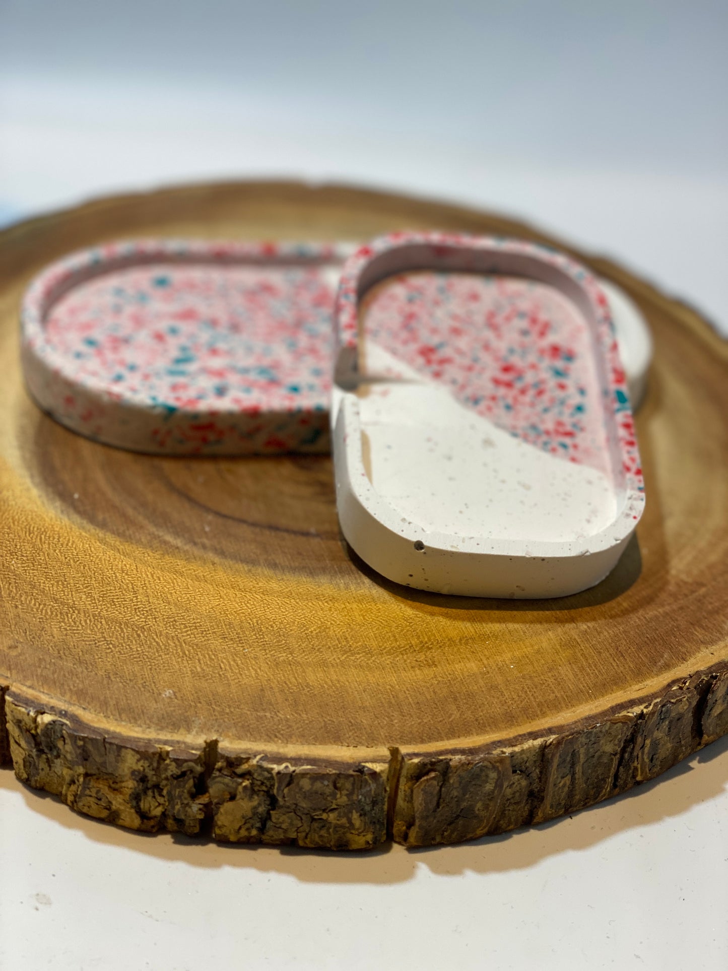 Soap tray (Hot Pink and Turquoise Terrazzo)