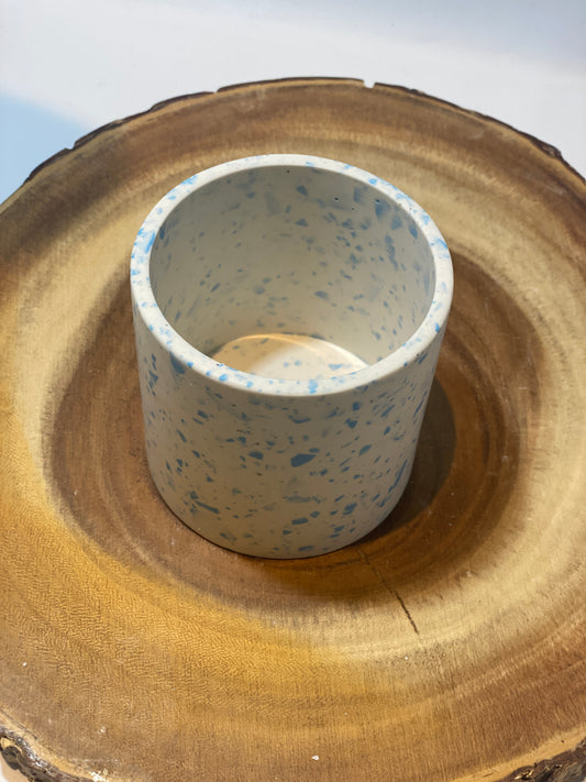‘Simply blue’ Toothbrush Holder with Blue Terrazzo Design