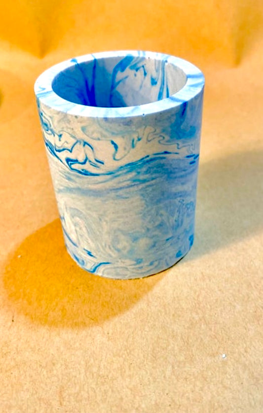 Small Marble Design Pot