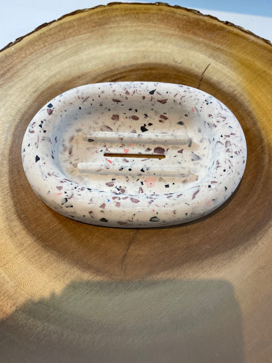 Soap dish - Burgundy mix